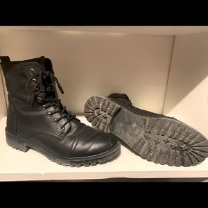 Black lace up boots size 11